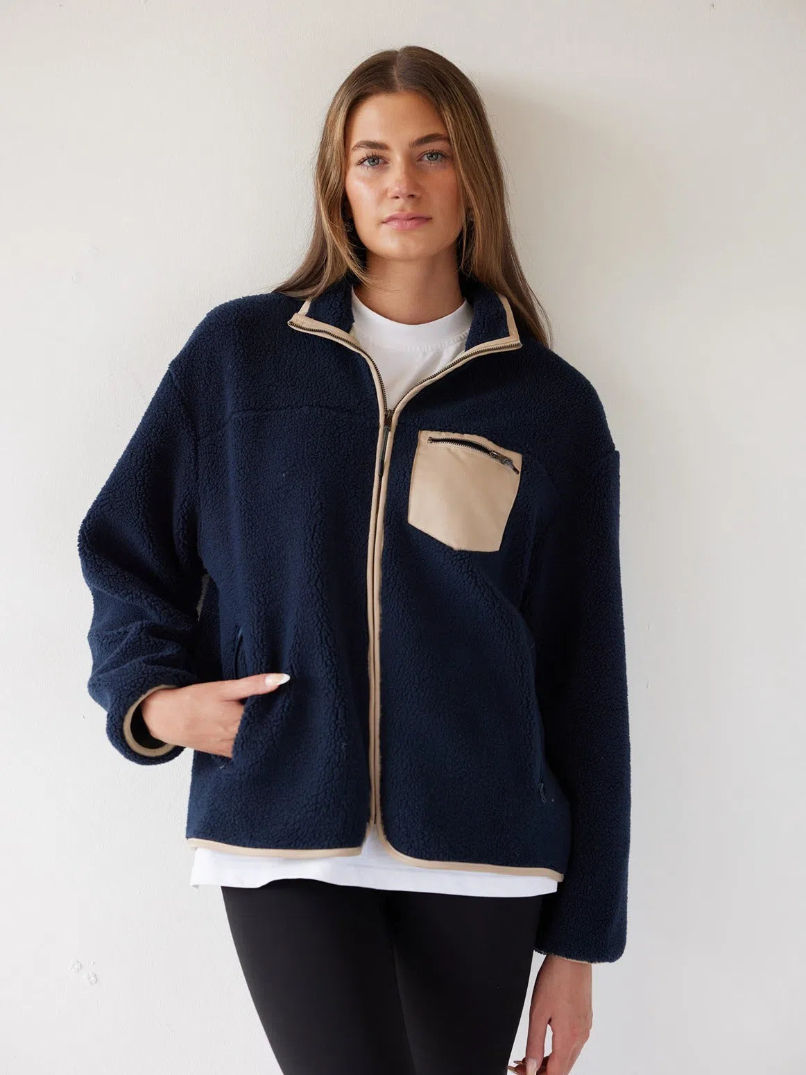 Sherpa Full Zip Fleece Jacket