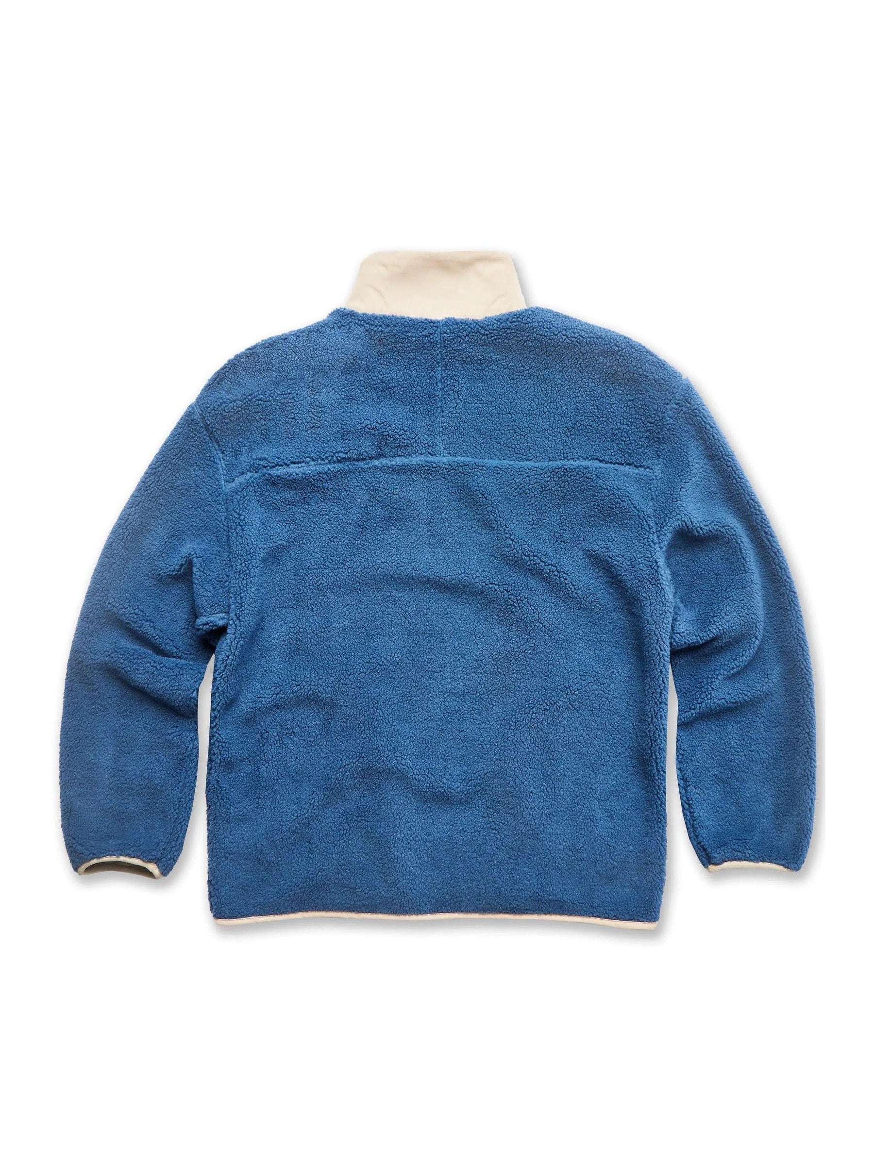 Sherpa Full Zip Fleece Navy Blue Jacket