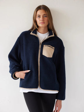 Sherpa Full Zip Fleece Jacket