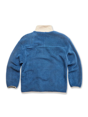 Sherpa Full Zip Fleece Navy Blue Jacket